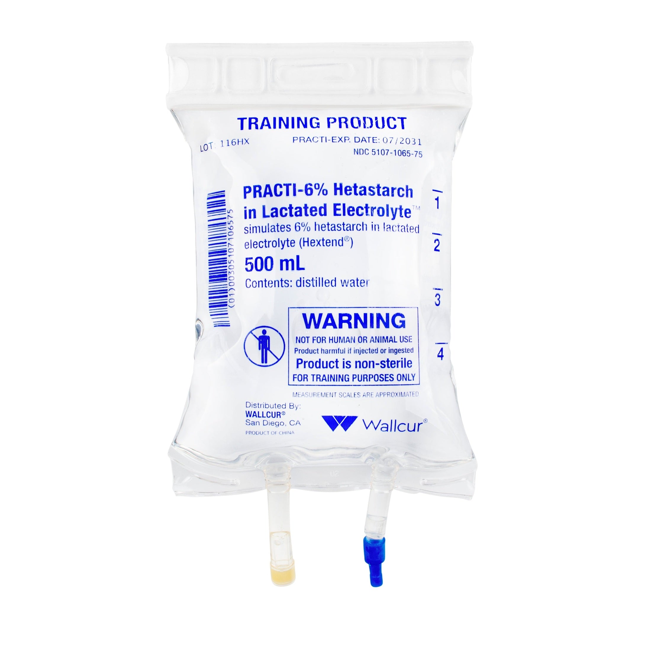 Wallcur-Practi-6% Hetastarch in Lactated Electrolyte Hextend IV Bag-MedTech-1